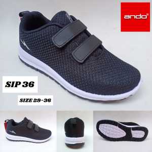 SEPATU ANDO - SIP 36 VELCRO SIZE 29-36 BISA BAYAR DI TEMPAT ( COD )