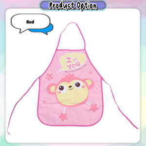 [Choo Choo Toy] Cute Kids Apron For kids Waterproof Art Painting Apron With Arm Sleeves Apron Kanak Kanak 儿童围裙 - BB11