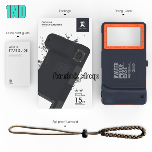 [Shellbox] Summer Underwater 15 Meters Professional Universal Waterproof Diving Phone Case for 6.9 inch Phone