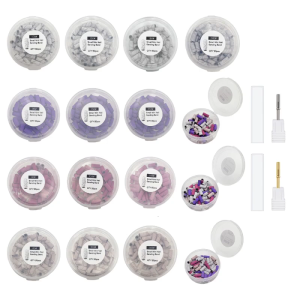 แหวนทรายขัดเล็บที่ตะไบเล็บหลายสีเหมาะสำหรับตลับลูกปืนประกอบอุปกรณ์ทำเล็บเครื่องเจาะไฟฟ้า