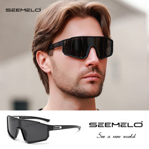 SEEMELO Sunglasses for Men Outdoor Goggles Polarized Sunglasses for Women Oversized One-piece Mirror Sun Glasses Travel Male Shades Brand Design Sun Glasses For Male Driving Fishing UV400 Goggles