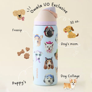 Owala Cute Dog Series Limited Water Bottle FreeSip Insulated Leakproof Stainless Steel Tumbler