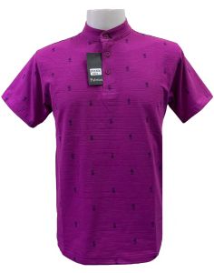 Palettes Chinese Collar Men`s Bamboo Cotton Spandex Polo Shirt Tshirts #8706
