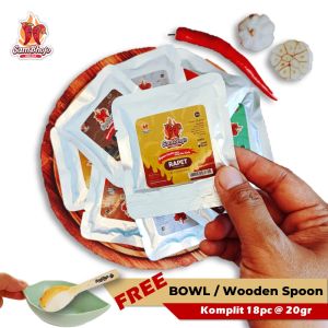 SamBhojo Sambal Bojo Sachet Komplit 18 Varian Gratis Mangkok/Wooden spoon