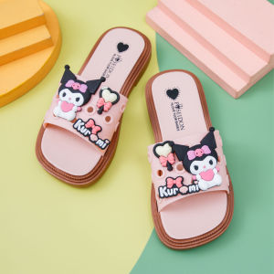 ABC Pumpkin Cartoon Flip Flops Rubber Slippers for Kids Girls