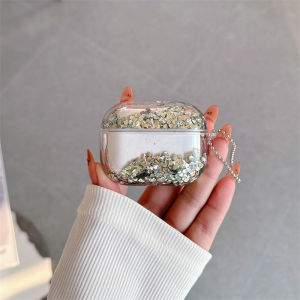 Dynamic Glitter Rhinestones Earphone Case for Airpods Pro Cover Para Airpod 4 3 2 Luxury Headphone Carcasa Brilliant Hard Shell