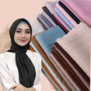 JILBAB SEGI EMPAT AZARA UMAMA VOAL WAFFLE LASERCUT POLOS