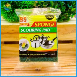 1pcs Multi purpose Sponge Scourer Cleaning Scrub Kitchen Dish Scrubber Rag Wash Scouring