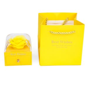 CHUN053634 Lõi xốp Hộp trang sức hoa hồng Giấy Dòng sản phẩm màu macaron Hộp quà hoa Tinh tế Hoa hồng nhân tạo trang trí Hộp đựng mỹ phẩm Hộp đựng nhẫn và dây chuyền
