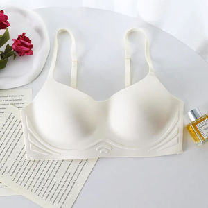 EALOM 0.2CM 3D Cup Seamless Bras for Women Thin Cup Minimizer Push Up Underwear Wire Free Tube Top Girls Lingerie