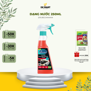 [Chuẩn Đức] Nước vệ sinh bếp từ bếp hồng ngoại Dr.Beckmann 250ml | Sạch cặn bẩn khử mùi kéo dài tuổi thọ