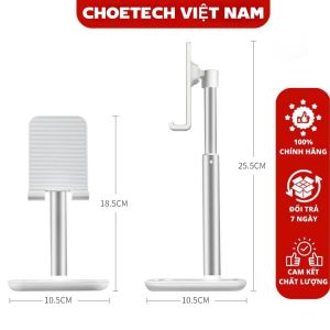 Giá đỡ điện thoại Choetech H035 có thể điều chỉnh độ cao  (Hàng chính hãng)
