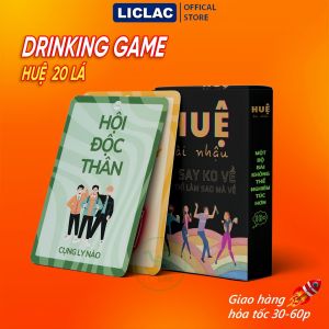 Bộ bài Huệ 20 Lá dày chống nước Drinking Game Ko Say Ko Về chơi cùng bạn bè Trò chơi vui vẻ trên bàn nhậu