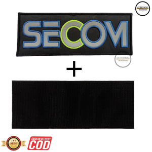 LOGO BORDIR SECOM patch bordir komputer high quality bordir timbul / bisa cod