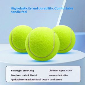 【SG Inventory】High Elasticity Tennis Balls (5pcs) Pressureless Durable for Beginner Training