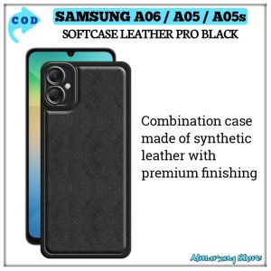 softcase Samsung A06 A05 A05s Casing Cover Shockproof case Pro Camera leather Pro Black