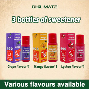 Natural Fruit Flavored Zero Sugar Sweetener CHILMATE Liquid Sweetener 0 Calorie 0 Fat Sugar-Free Sweetener