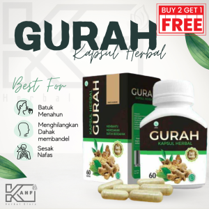 Kapsul Herbal Gurah Meredakan Pernapasan Obat Batuk menghilangkan Dahak dan Lendir
