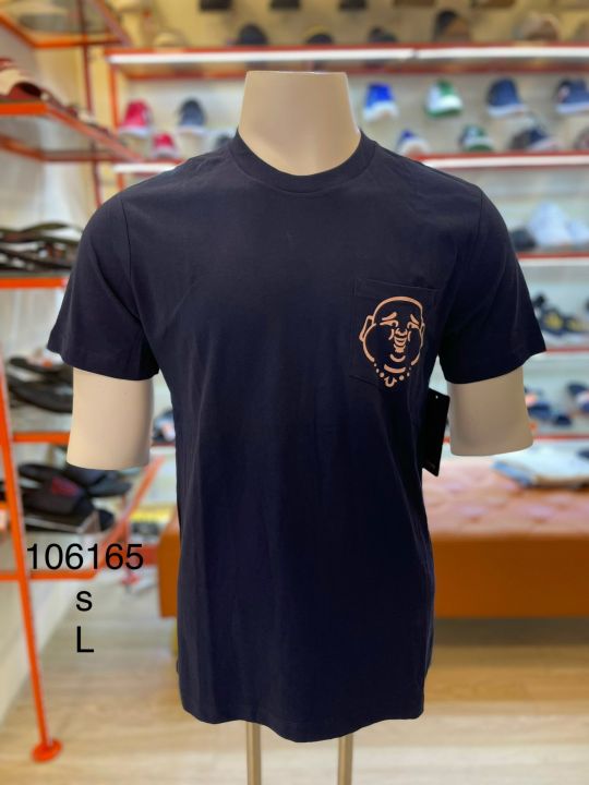 Áo Thun Xanh Navy Ông Đia Hồng Có Túi True Religion New 106165