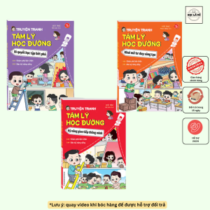 Sách - Combo 3 cuốn - Truyện tranh tâm lý học đường Bí quyết học tập bứt phá + Khai mở tư duy sáng tạo + Kỹ năng giao tiếp thông minh (sách bản quyền)