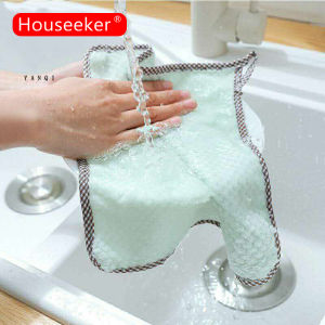 Houseeker Chiếc khăn lau tay bằng vải san hô lông cừu 23CM X 23CM chuyên dụng cho nhà bếp - intl