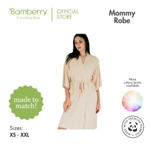 Bamberry Mommy Robe Sand Bamboo Fabric