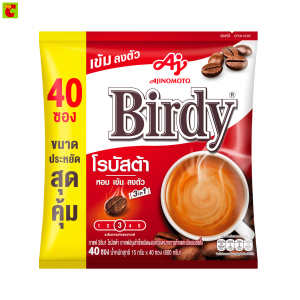 เบอร์ดี้ กาแฟปรุงสำเร็จ 3อิน1 โรบัสต้า 15 ก. x 40 ชิ้น