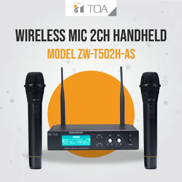 Wireless Microphone TOA Set ZW T502H AS ZW T502AS Lazada Indonesia