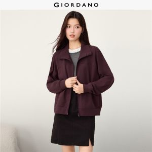 Giordano Beau Monde Women 100% cotton stand collar dolman sleeve jacket Free Shipping 13376613