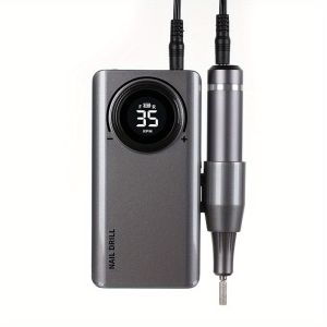 35000RPM Nail Drill Machine Gel Polisher Nail Grinder 36W Rechargeable Manicure Drill Machine