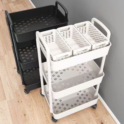 Kệ nhựa có bánh xe 3-5 tầng--Xe Đẩy Spa Để Đồ Đa Năng Kệ Tiện Lợi