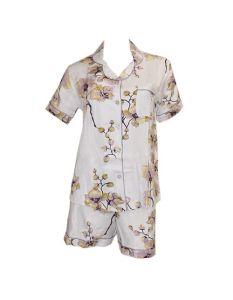 Wacoal Piyama INC 1002 - Ungu Motif Bunga