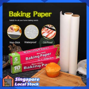 Non-Stick Baking Paper 5M/10M/20M Paper Roll Butter Barbecue Oven Double-Sided Rectangle Oven Oil Paper Food BBQ High Temperature Cake Bakery Accessories Airfryer