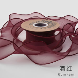 Matte Hemmed Organza Ribbon with Fishtail Perfect for WeddingBouquetsDecorationsDIY CraftsGifts Wrapping & Bow Making