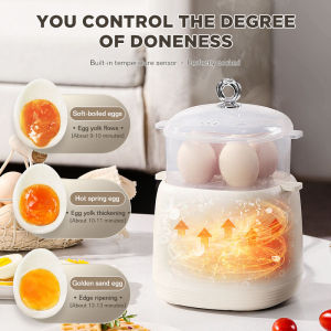 Dreepor Egg cooker household small boiled eggs breakfast steamed eggs auxiliary food machine multifunction