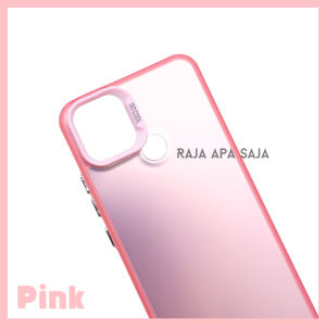 Hard Case For REALME C21 Hologram Mika Silicon Casing Hybrid Silicon Cover Pelindung HP Macaron