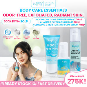 BRIGHTY GOOD BODY ODOR X AHA HERO EXFOLIATING LIQUID X BODY SERUM