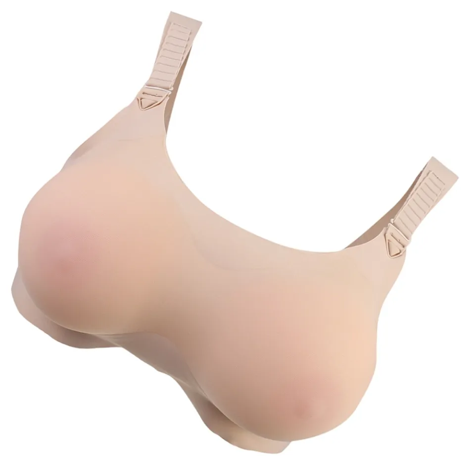Perfeclan Silicone Breast Forms Fake Boobs Prosthesis Bra 500-1400g A-D Cup  Bra For Crossdresser Mastectomy Novety Costume Bras