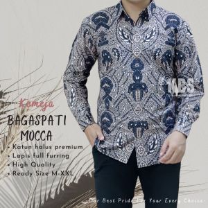 KEMEJA BATIK LENGAN PANJANG | BATIK KANTOR BATIK SOLO KONDANGAN MURAH BAGASPATI EKSKLUSIF BY FLORIST