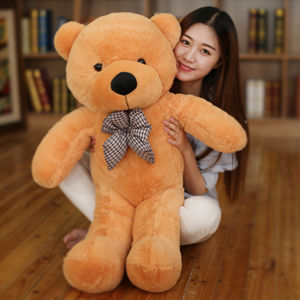 PRIYA 120CM Giant Full stuffed Teddy Bear Complete Skin Coat Soft Big Plush Toys Kids Doll Gift anak patung besar murah