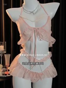 CP36 Set cosplay nội y ren ngọc trai bộ đồ lót lingerie bralette quyến rũ gợi cảm CP36