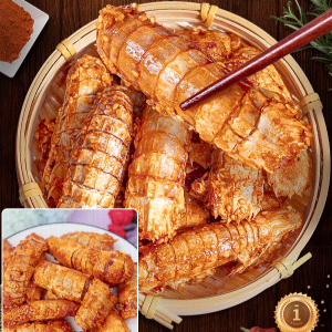 ปูน้อย หวานและเผ็ด พร้อมรับประทาน กรอบ สินค้าแห้ง อาหารทะเล ของว่าง ปูน้อย