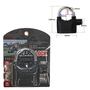 กุญแจ Alarm Lock กุญแจไซเรน กุญแจกันขโมย พร้อมเสียงเตือนดัง ป้องกันกุญแจผี ฟรี ถ่านสแปร์6ก้อน