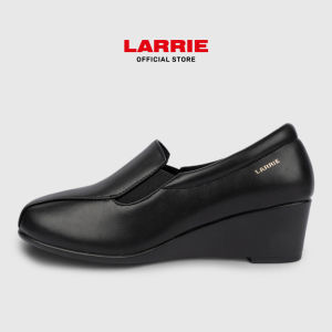 LARRIE Kasut Perempuan Vienna Slip-On Wedge - L32502-KT02SV-1-BLACK
