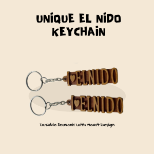 El Nido Souvenir Keychain 2pcs - Ideal Gift for Beach Perfect Souvenir and Gift for Travel Lovers