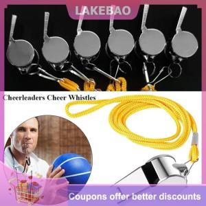 【LAKEBAO】 Trọng tài còi kim loại còi thép không gỉ Còi thể thao còi thiết bị thể thao với treo dây thừng