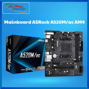 Bo Mạch Chủ - Mainboard ASRock A520M/ac AM4 - Hàng Chính Hãng