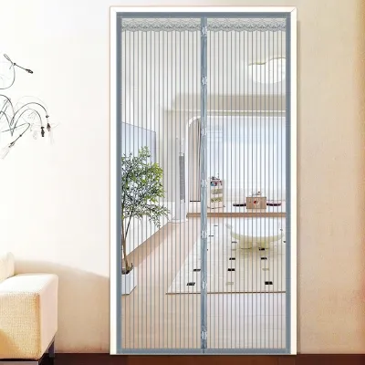 Tirai Magnet Elegan Bahan Poliester 90x210cm / 100x210cm Premium Mesh Tidak mudah terbakar / Tirai Pintu kamar / Tirai anti nyamuk Tirai Pintu Magnet Anti Nyamuk Serangga Motif Bunga / Tirai Pintu Model Magnet Anti Nyamuk Tebal