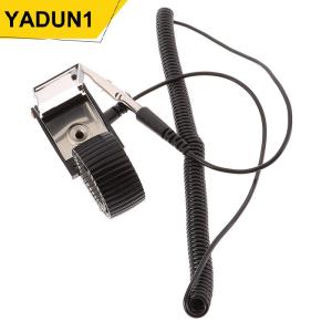 YADUN Anti STATIC Work สายรัดข้อมือ ESD adjustable Discharge Belt GROUND Metal Bracelet