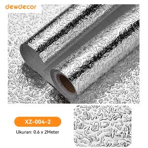 [60cm x 1/2/3/5Meter] Dewdecor Stiker roll Dapur Wallpaper dinding decor aesthetic PVC vinyl Berkualitas Tinggi Lemari Stiker Furnitur Meja Kulkas Tahan Air Dan Tahan Minyak Suhu Tinggi Dan Tahan Aus wallpaper kulkas 1 pintu